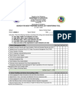 Search For Most Prepared School 2017 Monitoring Tool