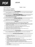 Resume: Career Objective