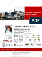 SQL Server For Analytics Sesión 1 Modulo 1