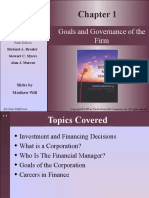 Goals and Governance of The Firm: Fundamentals of Corporate Finance