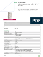 RE7CV11BU: Ficha Técnica Del Producto