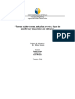 Tomas Subterráneas, Estudios Previos, Tipos de Acuíferos y Ecuaciones de Cálculos