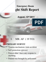 Night Shift Report: Emergency Room