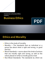 Lecture 1 Introduction To Business Ethics