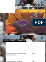 Development of Cotton Industry in India