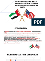 A Case Study On Cross Culture Impact On Business Negotiation With Refrence To Americans V/S Arabs and Its Counter Parts