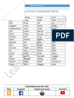 Transitive and Intransitive Verbs