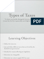 Types of Taxes