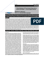 "The Problems of The School Drop Out in North Karnataka - A Sociological Study" Rajashree S. Maranoor Dr. C. A. Somashekharappappa