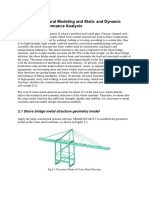 Structural Modeling and Static and Dynamic Mechanical Performance Analysis