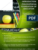 Report FS 101 Advanced Foundation of Education