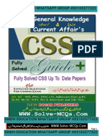 Dogar Sons CSS Current Affairs Past Years Question Answers PDF