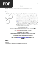 Ketamine: Ketamine Is 2 - (O-Chlorophenyl) - 2 - (Methylamino) Cyclohexanone (Hydrochloride)