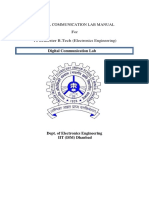 Digital Communication Lab Manual For VI Semester B.Tech (Electronics Engineering)