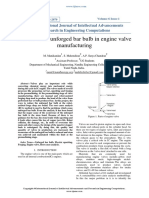 Reduction of Unforged Bar Bulb in Engine Valve Manufacturing