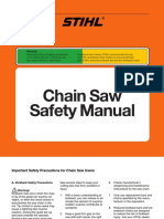 Chain Saw Safety Manual: Warning!