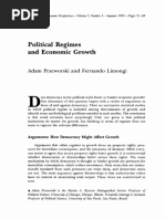 Political Regimes and Economic Growth: Adam Przeworski and Fernando Limongi