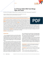 A Retrospective Study of Korean Adults With Food Allergy: Differences in Phenotypes and Causes