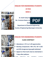 English For Engineering Students (2 CSU) Week 1