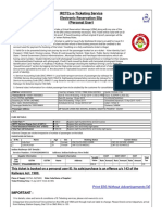 Irctcs E-Ticketing Service Electronic Reservation Slip (Personal User)