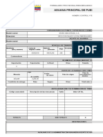 Declaracion de Aduanas Provisional Importacion