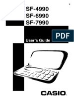 Casio SF7990 Gebruikershandleiding PDF