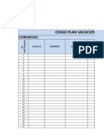 Formato Censo Plan Vacacional y Reto Juvenil