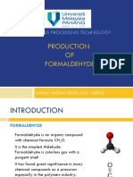 Production OF Formaldehyde: Oil & Gas Processing Technology