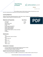 States of Matter: Identifying Solids, Liquids, and Gases: Learning Objectives