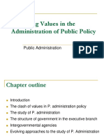 Balancing Values in The Administration of Public Policy