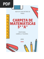 Carpeta de Matematicas Sap