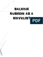 Salman Rushdie As A Novelist..