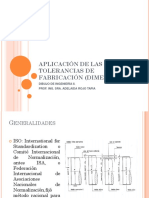 Aplicacion de Las Tolerancias de Fabricacion Dimensiones