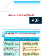 Review On Thermodynamics: Prof. José A. Velásquez