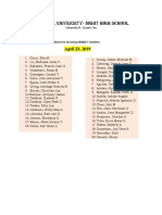 NHS Schedule of Enrolment