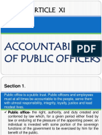 Article Xi: Accountability of Public Officers