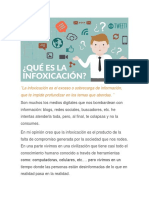 La Infoxicación Es El Exceso o Sobrecarga de Información