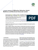 Research Article: Clinical Results of Diffractive, Refractive, Hybrid Multifocal, and Monofocal Intraocular Lenses