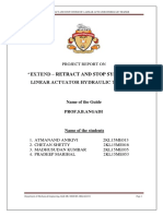 Extend - Retract and Stop System of A Linear Actuator Hydraulic Trainer