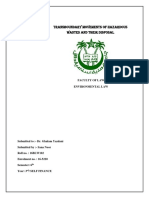 Transboundary Movements of Hazardous Wastes and Their Disposal