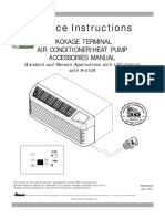 Amana Package Terminal Service Instructions PDF