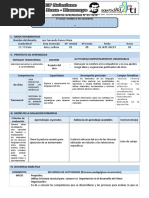 Sesión de Aprendizaje 05-1º