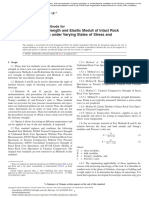 Compressive Strength and Elastic Moduli of Intact Rock Core Specimens Under Varying States of Stress and Temperatures