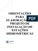 Orientações para Elaboração de Projetos de Instalação de Estações Hidrometricas