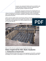 Rate Analyses For Concrete