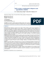 Paediatric Appendicitis Scoring: A Useful Guide To Diagnose Acute Appendicitis in Children