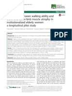 Association Between Walking Ability and Trunk and Lower-Limb Muscle Atrophy in Institutionalized Elderly Women: A Longitudinal Pilot Study