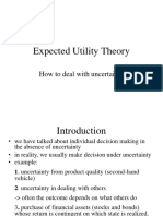 Topic 2 Expected Utility Theory