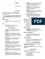 Cell Structure and Function Reviewer