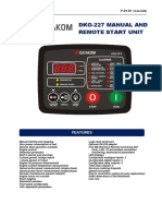 Dkg-227 Manual and Remote Start Unit